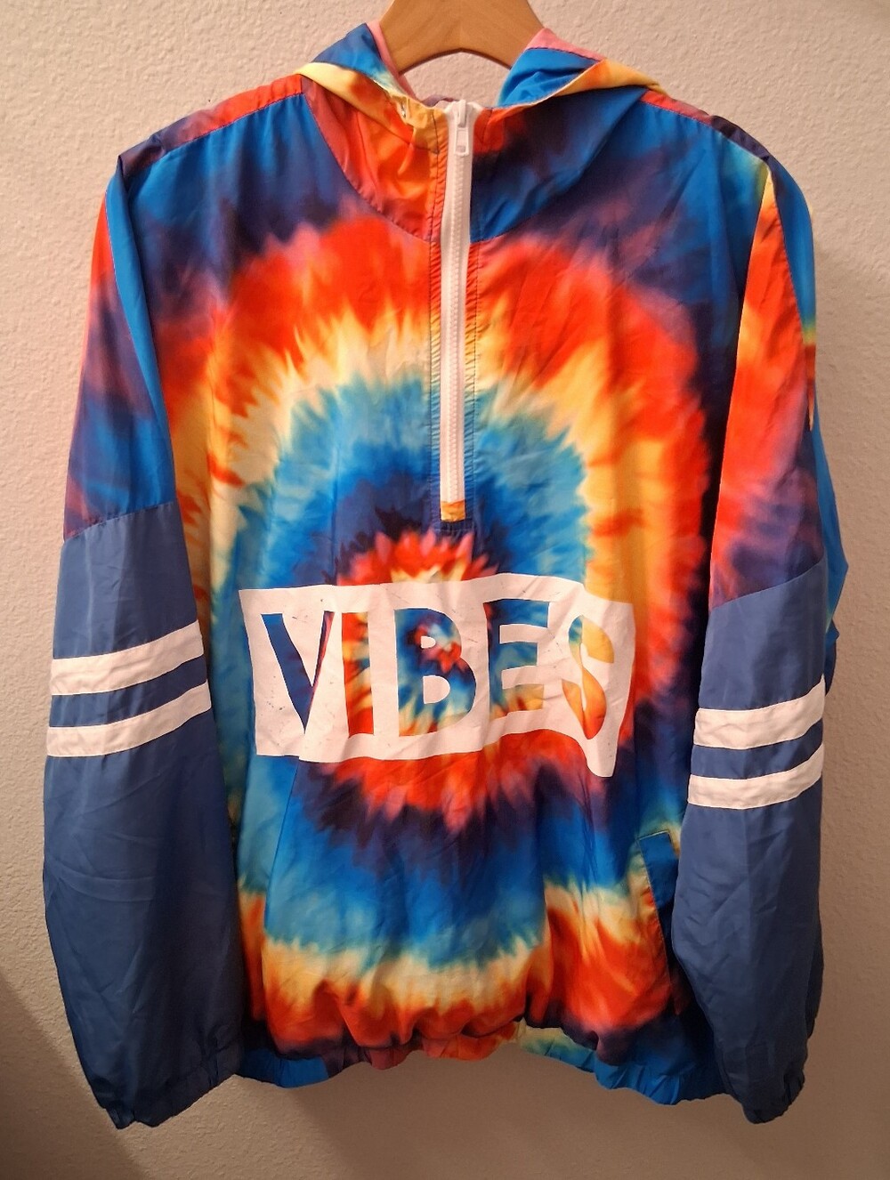 Rue21 Plus Vibes Tie Dyed Print Windbreaker Juniors 3X